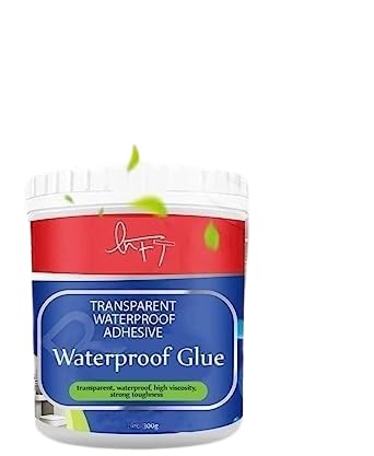 OXHOM Waterproof Adhesive Glue with Brush - Wall Sealant Anti Leakage Water Drops Stop from Wall, Bathroom and Kitchen Repair Walls Seal Leaks, Surface Crack Agent (Pack of 1)