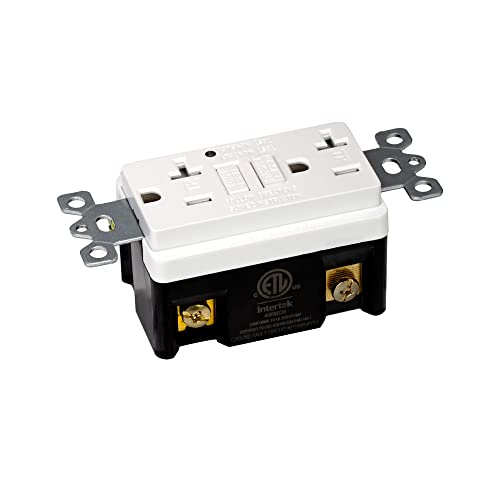 Procuru 2-Pack 20A Tamper Resistant, Self-Test Gfci Outlets With Led Indicator, Wall Plates Included, White (1Gfw20-2P) #TOP3