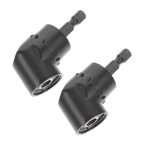ARTIBETTER 2pcs 105 Bit Corner Angle Driver Adapter Driving Power Screwdriver 105 Degree Angle Drivers 105 Degree Angle Attachment Hand Wisking Tool Electric Black Chrome Vanadium Alloy Steel
