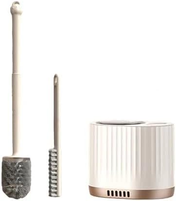 Image of VEZPAX Wall Mounted Silicone Toilet Brush | Soft Bristle Bathroom Cleaning Brush with Holder | Modern Japanese Design | Quick-Drying & Hygienic (2 in 1)
