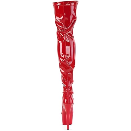 Women's Over The Knee Boots Patent Leather Platform Sexy Stiletto High Heel Boots 6 Inches Heels2