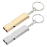 DIYEAH 2 Stück Aluminiumlegierung Taubenpfeife Vogeltrainingspfeife Geräuschsicher Sicher für Haustiere Leicht Tragbar für Outdoor Vogeltraining