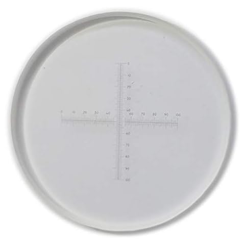 0.1mm Microscope Micrometer Cross Microscope Calibration Ruler Slides Cover
