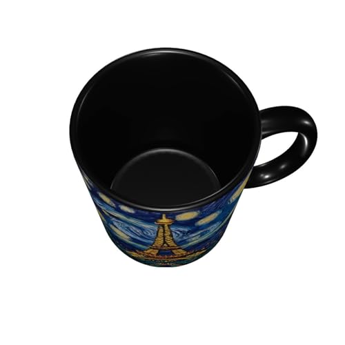 Taza de cerámica con diseño Torre Eiffel 11 oz miniatura 4