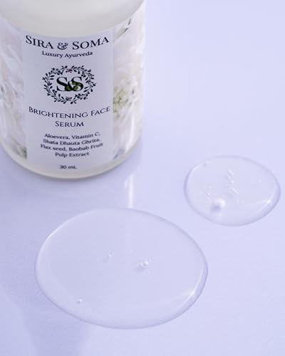 Image of Sira & Soma Brightening Face Serum|Ayurvedic Formula|Fruit Extracts|Aloevera|Vitamin C & Shata Dhauta Ghrita|Remove Pigmentation Naturally|Brightening Anti Acne|Ayurvedic Formula|30 Ml