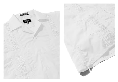 Cuban Guayabera Short Sleeve Shirt, Wedding Cigar Beach Bartender Casual3