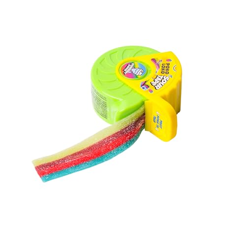 Sapphire Poko Loko Sour Tape Candy - Strawberry 25g (Pack of 4)