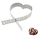 Westmark Herzbackform, Variabel verstellbar, Ohne Boden, Rostfreier Edelstahl, Silber, 31342270