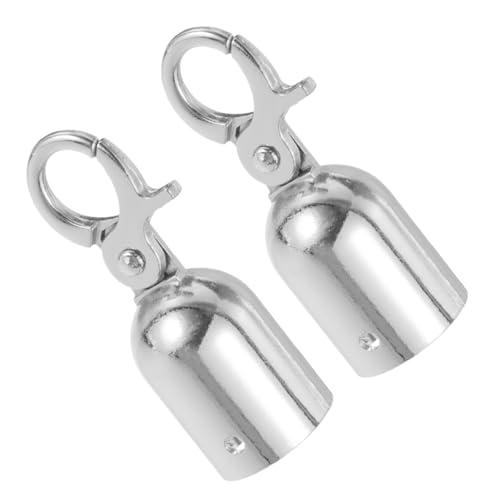 2pcs Rope End Stop Bracket Hanger Holder Rope End Hook Hooks for Hanging Rope Ends Caps Chain U Clamp Cord Lock Cord End Cap Cord Hook Rope End Cap with Hook Silver Stainless Steel Mikikit