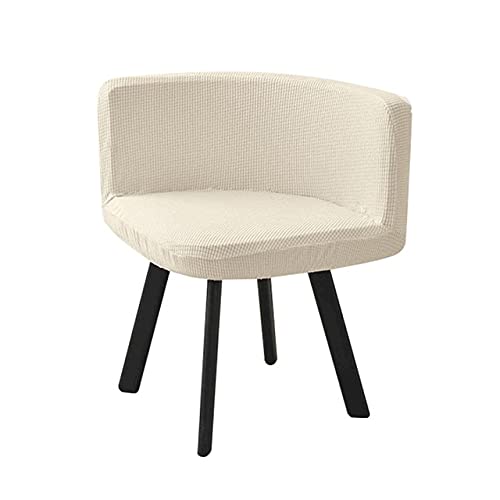 SWJ-swjssb Housse de Chaise Scandinave Velours 1/4/6 Pieces Blanche Bureau Fauteuil Chaise Couverture Extensible Dossier Housse de Chaise Salle a Manger, pour Salon Hôtel Chaise Recouvre Cover
