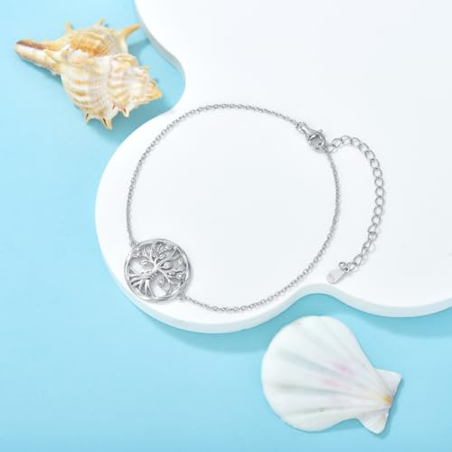 Diamond Tree of Life Bracelet for Women 925 Sterling Silver Family Tree Bracelet Diamond Jewelry Gift for Women Mom Grandma Anniversary Birthday Christmas4