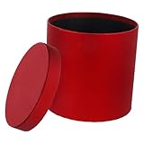 Alipis Caja para Flores Redonda Mini Cartón Rojo Tapa Caja para Arreglos Adecuado para Floristerías y Decoración de Mesas