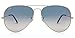 Ray-Ban Aviator RB 3025 Argento / Gradiente Blu Medium (Unisex)