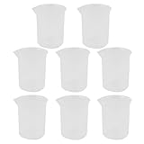 Plastic School Liquid Container Measuring Beaker 150mL Capacity 8pcs