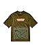G-STAR Raw Men's Boxy Oversized Short Sleeve T-Shirt,Dark Olive,Large