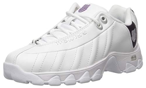 K-Swiss Women's ST-329 CMF Sneaker, White/Purple/Silver, 7.5 M US K-Swiss Women's ST-329 CMF Sneaker, White/Purple/Silver, 7.5 M US