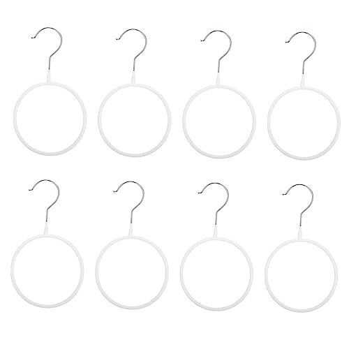 OUNONA 8pcs Tie Hangers Scarf Organizer for Closet Non Slip Tie and Scarf Holder Space Saving Design for Neatly Storing Accessories for and Neckties