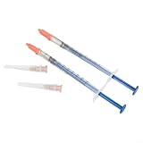 2 Pack Silver Conductive Wire Glue 0.2ML Electrically Conductive Paste Paint for PCB Circuit Board Repair Electronic Track Fix Membrane Switch
