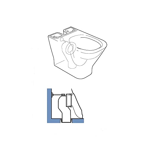 saneaplast metalsant. 865350 - Desague Evac Toilet 90/110 mm Output Dual PVC Gr S & M, Weiß - Image 3