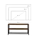 VASAGLE BRYCE TV Stand for TVs up to 43 Inches, Storage Console with Metal Shelf, Easy Assembly and Sturdy Design, Adjustable Feet, 39.4 x 15.7 x 20.3 Inches, Industrial, Rustic Brown ULTV40BX