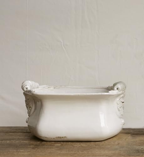 Image of White Terracotta Cache Pot