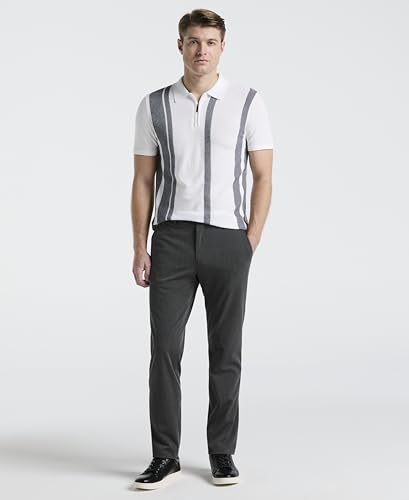 Perry Ellis Men's Short Sleeve Tech Stretch Zip Polo4