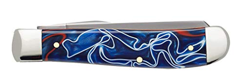 Image of Case WR XX Pocket Knife Patriot Kirinite Mini Trapper Item #11209 - (10207 SS) - Length Closed: 3 1 /2 Inches