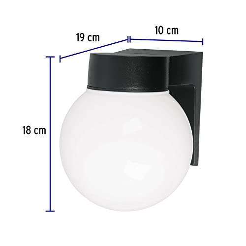 Lámparas de esfera para exterior 6 lamparas de esfera para exterior marca Volteck (3)