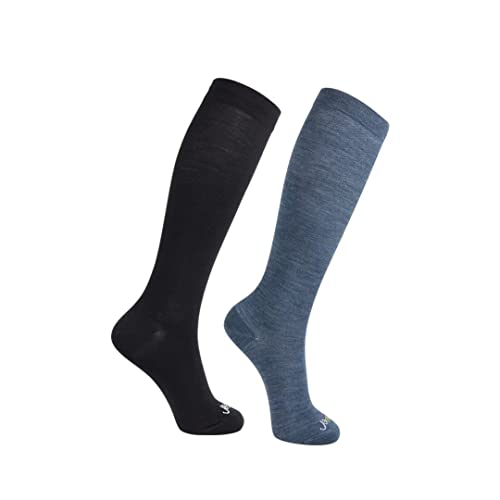 Image of ja vie 80% Merino Wool Ultra Soft 15-20mmHg Graduated Compression Socks for Women & Men