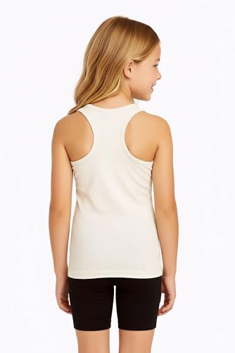 Image of Kurve Premium Girls Seamless Supersoft Wide Strap Comfortable Racerback Tank (Made with Love in The USA)