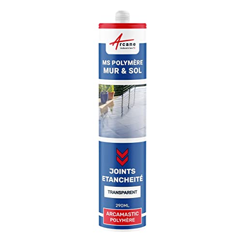 Colle ms, polymère, mastic d'étanchéité - 290 ml x 1 Transparent - ARCANE INDUSTRIES