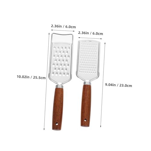 Set de 2 ralladores de queso de acero inoxidable con manivela miniatura 2