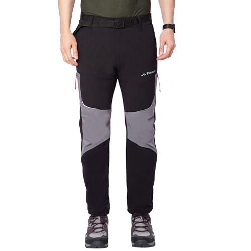 Image of TRIPOLE Trailblazer Trekking and Hiking Pants and Cargo for Outdoors and Travelling (in, Alpha, M, Regular, Black)