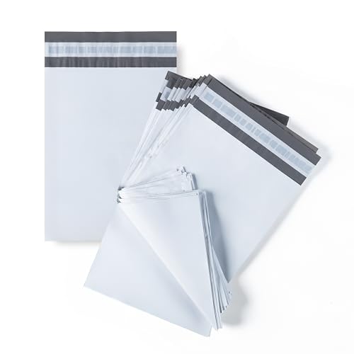 Pakico | 50 A3 Verpackungstaschen 31 x 42 cm | Graue Opake...