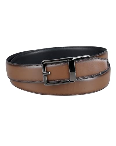 Men's Two-in-one Reversible Custom Fit Easy Adjust Compression Buckle Belt2