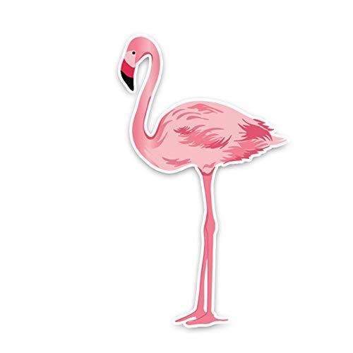 SUIFENG Autocollants 8.1 X 14 Cm Intéressant Flamants Roses Décor Autocollant De Voiture Personnalisé Pare-Chocs Voiture Fenêtre Décoration