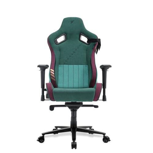 Image of TTRACING Surge X Air Threads Fabric Gaming Chair - Zoro Edition, Ergonomic Design, 120-Degree Full Tilt Mechanism, Neck and Lumbar Pillow Support, PU-Coated 4D Adjustable Armrests