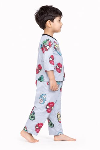Image of 3BROS BodySuit /Dress for Boys /Girls Full Pajama & Casual Full Sleeves Night Suit Top Combo Kids Set