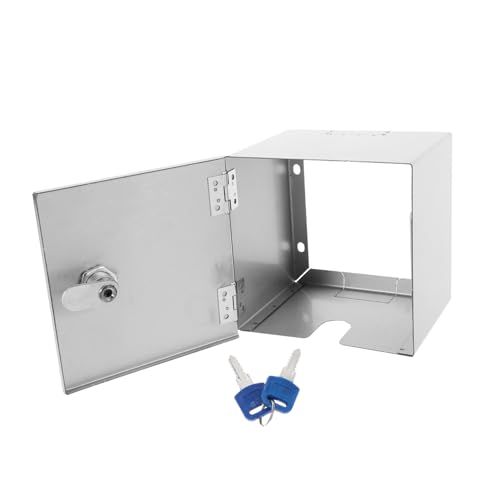 Veemoon Box Waterproof Stainless Steel Socket Protector Electric Outlet Security Anti-theft Cover Style