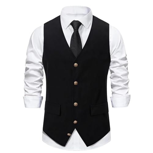 Men's Slim Fit Dress Vest – Casual Sleeveless Suit Waistcoat For Formal Business2