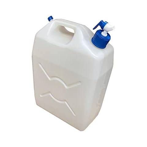 Quest Leisure Slimline Fresh/Waste Water Carrier Jerry Can (9.5 Litre, Cap with Tap) Cover