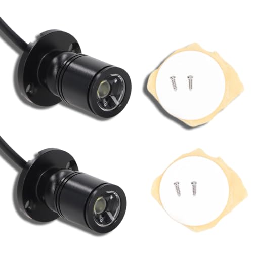 2 PCS Mini Spotlight, 5v LED Spotlight with 6.6ft Cable Mini Spot Lights Bright USB Dimmable for Showcase Jewelry Cabinet Porch (Natural Light 4000K)