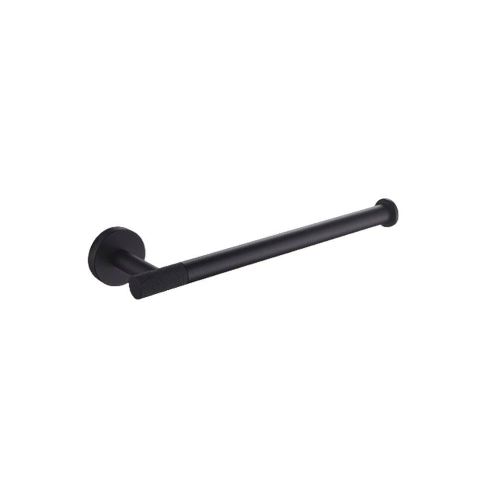 Barre Porte-Serviettes en Laiton Moleté Noir et Kit d'Accessoires Design pour Salle de Bains Luxe