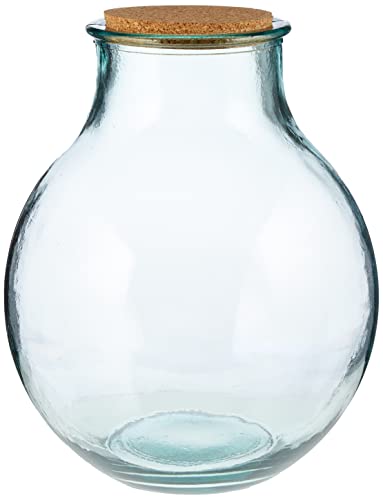 MICA Decorations Olly Vase, Verre, Transparent, 29 x 29 x 38 cm