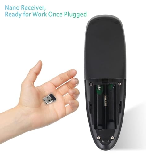 Image of Air Mouse Wireless Infrared Remote Control 6 Axis Gyroscope IR Learning Original Fly Mouse with Bluetooth Voice Input Mic Compatible for Any Smart TV Android TV Box PC Projector Universal