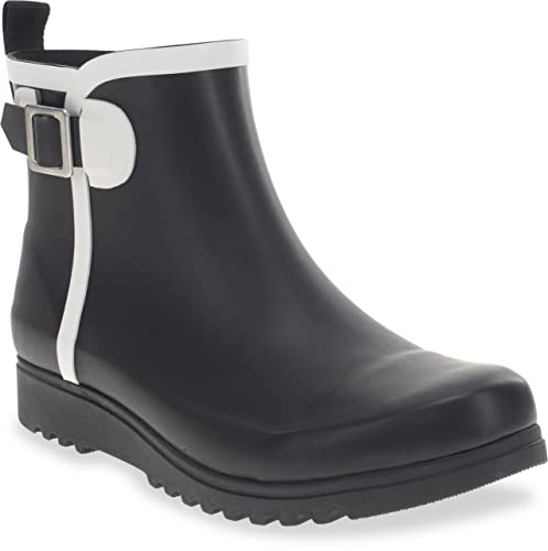 Chooka Women's Waterproof Buckle Bootie Rain Boot
