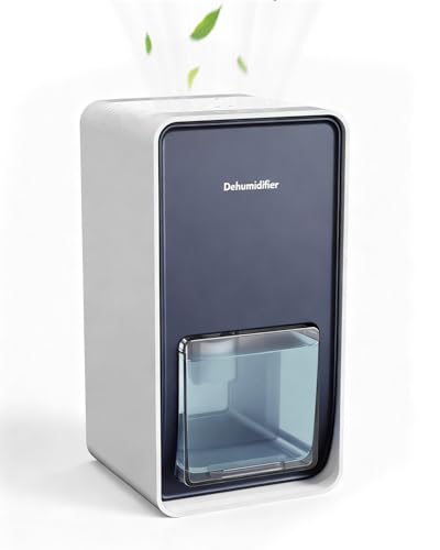 1200ml Small Electric Dehumidifier with 7-Color LED Night Light, Ideal for Bedrooms, Bathrooms, Kitchens, Offices, RVs, Closets & Small Spaces