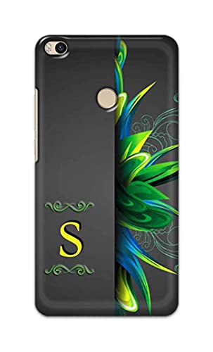 Image of Name II Initial II Letter Alphabet S Hard Back Case Cover for Mi Max 2 (6.44 inch) Back Cover -(J5) VNS2222