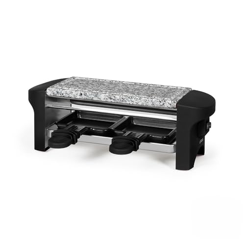 LIVOO DOC156N - Aparato de raspador para 2 personas - Parrilla de piedra de granito extraíble | Revestimiento antiadherente | 350 vatios | Blanco LIVOO DOC156N - Aparato de raspador para 2 personas - Parrilla de piedra de granito extraíble | Revestimiento antiadherente | 350 vatios | Blanco