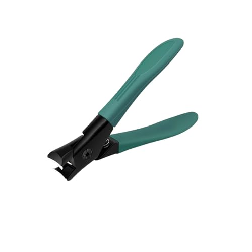 爪切りニッパーつめきり足高級つめ切りはさみ爪きりはさみ巻き爪 爪切りステンレスネイルニッパー爪の飛び散りを防ぐ大きいスリップ防止 (9x5.3cm,green)